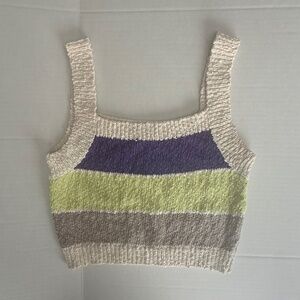 Callahan Knitwear Striped Crop Top